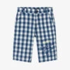 Guess Teen Boys Blue Check Cotton Shorts -Boss Sale Store guess teen boys blue check cotton shorts 513250 c678cd4c0a4bd094c067e894a669492b0472415e