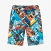Guess Teen Boys Blue Graphic Cotton Shorts