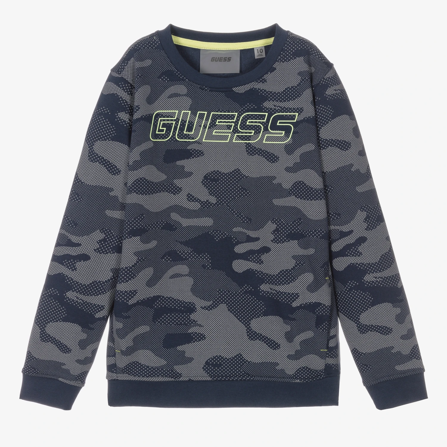 Guess Teen Boys Blue Logo Sweatshirt 3 Guess Teen Boys Blue Logo Sweatshirt