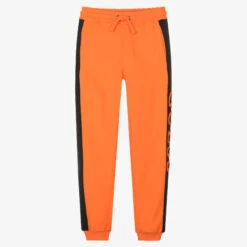 Guess Teen Boys Orange Logo Joggers