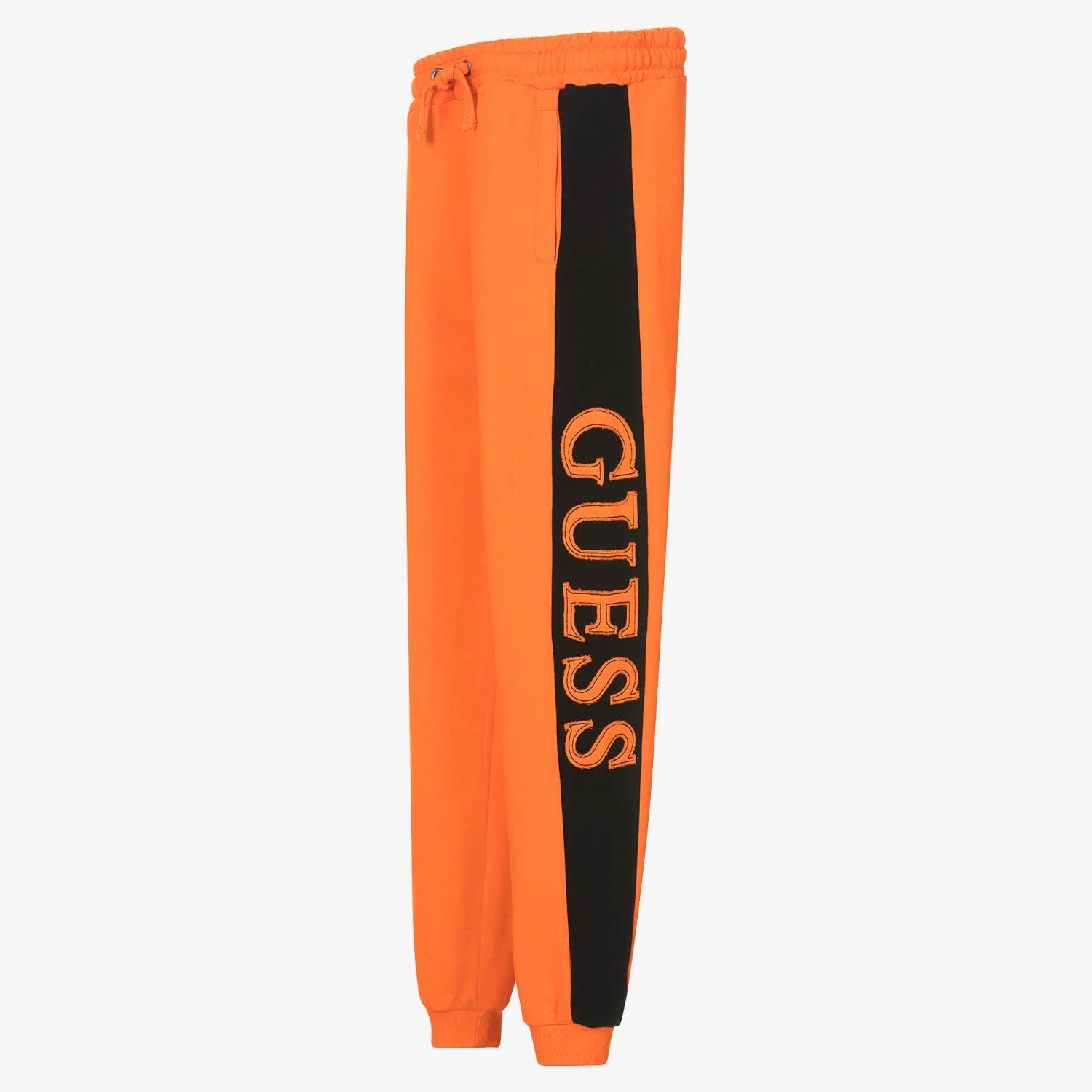 Guess Teen Boys Orange Logo Joggers 5 Guess Teen Boys Orange Logo Joggers - Image 3