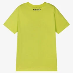 KENZO KIDS Teen Boys Green Cotton Tiger T-Shirt -Boss Sale Store kenzo kids teen boys green cotton tiger t shirt 502146 a53fb390a030a1baeb0234ec346cbd2c9138d57e