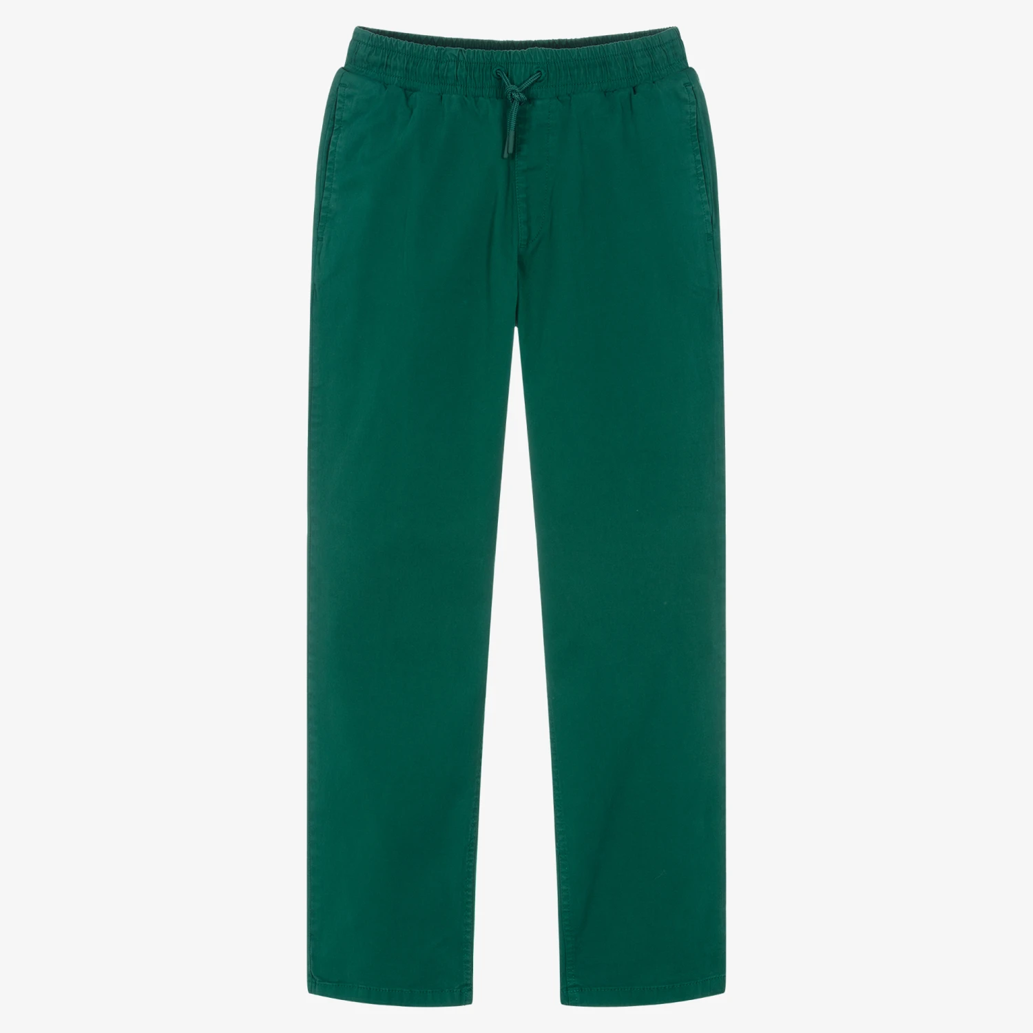 KENZO KIDS Teen Boys Green Cotton Twill Trousers 3 KENZO KIDS Teen Boys Green Cotton Twill Trousers
