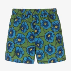 KENZO KIDS Teen Boys Green Poppy Logo Swim Shorts -Boss Sale Store kenzo kids teen boys green poppy logo swim shorts 500412 6c929b20502fbe47614b0bbd50be0c837124e17c