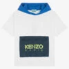 KENZO KIDS Teen Boys White Hooded T-Shirt