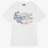 KENZO KIDS Teen Boys White Tiger In Clouds T-Shirt -Boss Sale Store kenzo kids teen boys white tiger in clouds t shirt 502364 935bc002fcd51a58ffc0fd613bf618292652b8ce