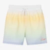 KENZO KIDS Teen Yellow & Blue Gradient Swim Shorts