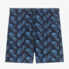 Lacoste Teen Boys Navy Blue Logo Swim Shorts