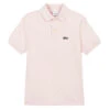 Lacoste Teen Pink Logo Polo Shirt
