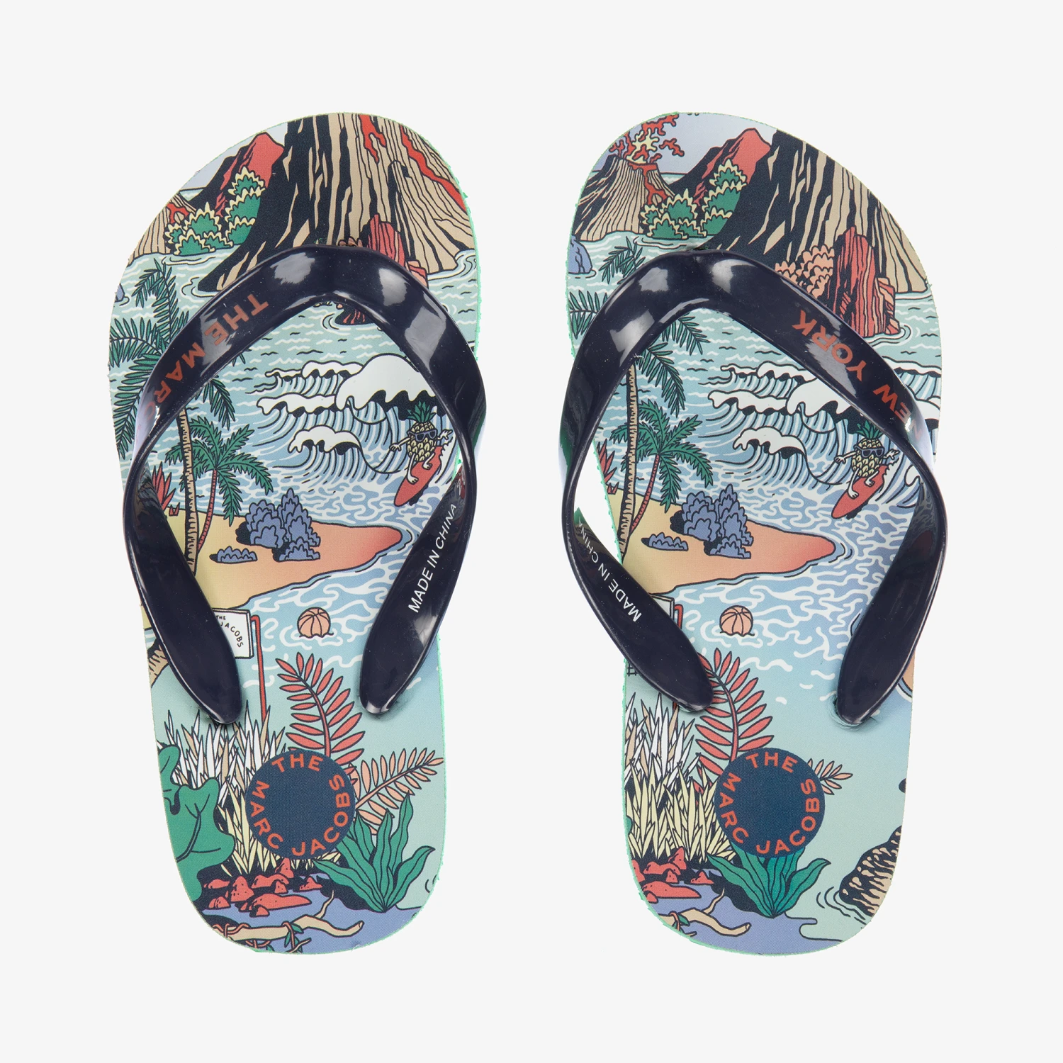 MARC JACOBS Teen Blue Hawaii Flip-Flops 3 MARC JACOBS Teen Blue Hawaii Flip-Flops