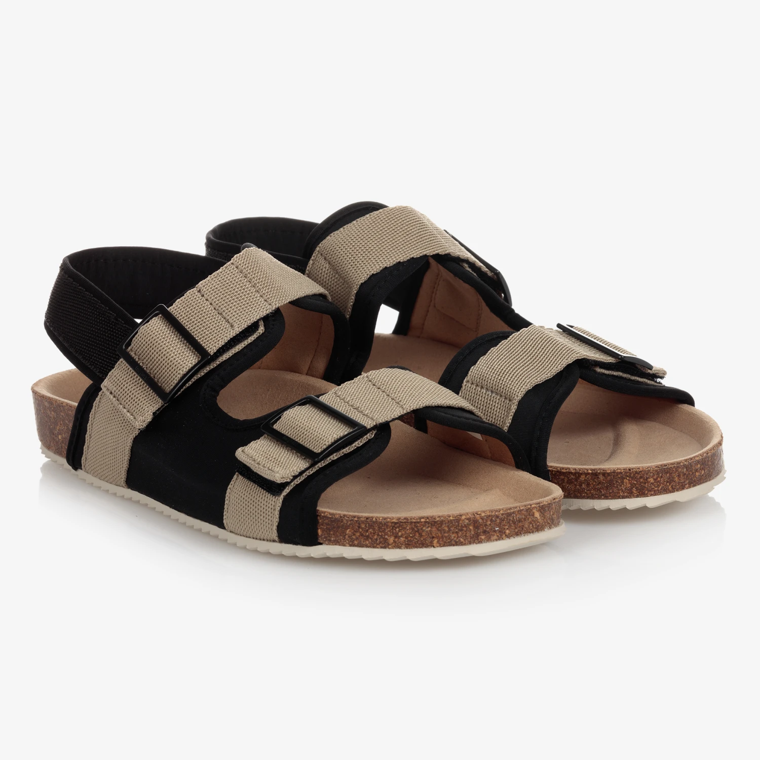 Mayoral Teen Black & Beige Sandals 3 Mayoral Teen Black & Beige Sandals