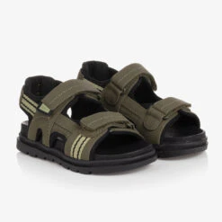 Mayoral Teen Boys Khaki Green Velcro Sandals
