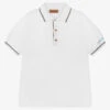 Missoni Teen Boys White Logo Polo T-Shirt