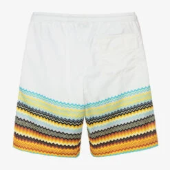 Missoni Teen Boys White Zigzag Print Swim Shorts -Boss Sale Store missoni teen boys white zigzag print swim shorts 490079 6ccd496228bc361b79408bc1ab8e69863f4623f5