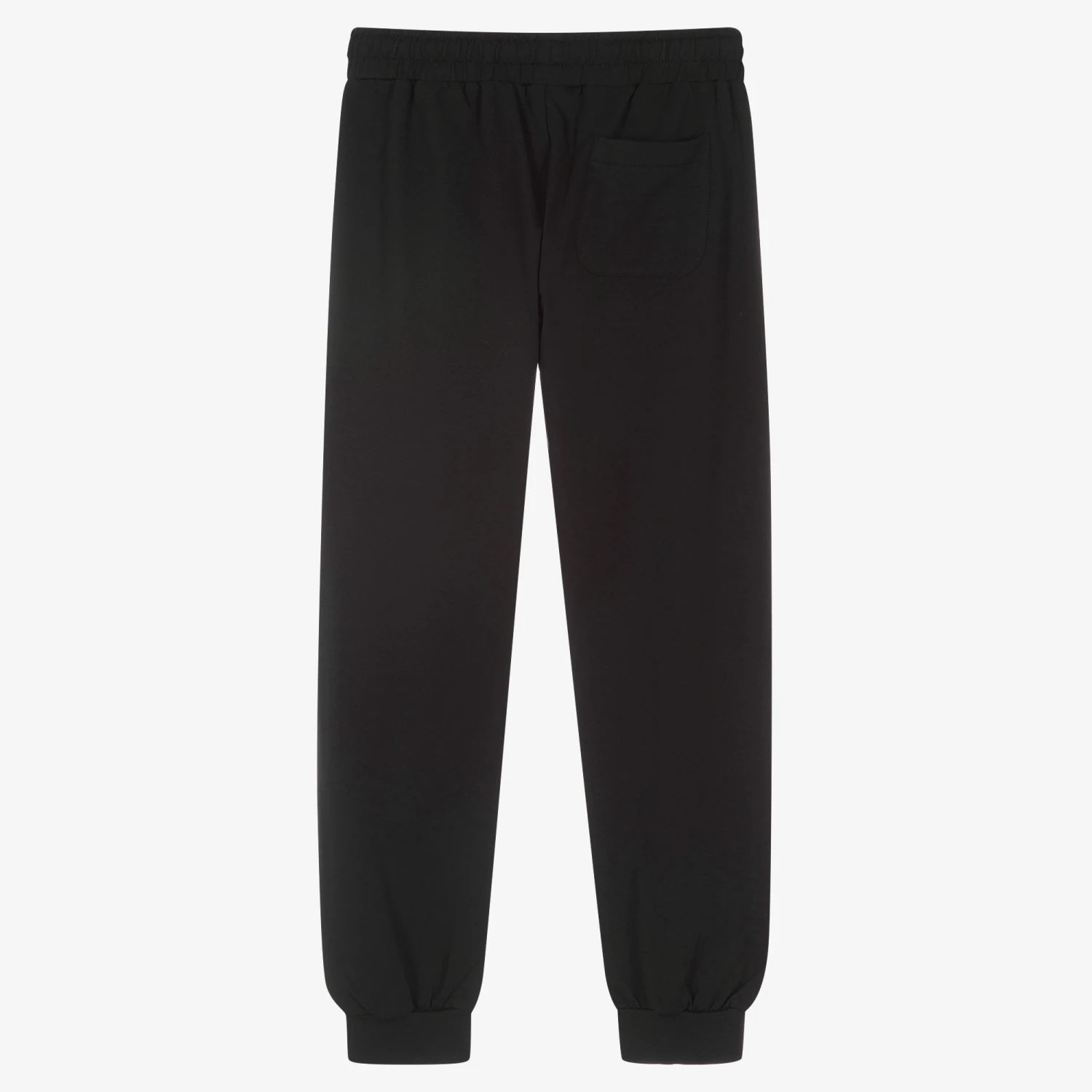 Moschino Kid-Teen Teen Black Cotton Logo Joggers 4 Moschino Kid-Teen Teen Black Cotton Logo Joggers - Image 2