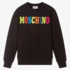 Moschino Kid-Teen Teen Black Cotton Sweatshirt