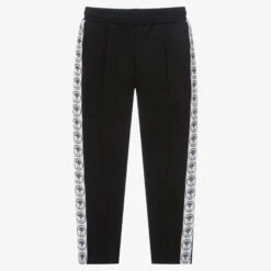 Moschino Kid-Teen Teen Black Logo Joggers