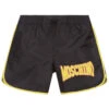Moschino Kid-Teen Teen Black Logo Swim Shorts