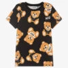 Moschino Kid-Teen Teen Black Teddy T-Shirt