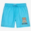 Moschino Kid-Teen Teen Blue Logo Swim Shorts -Boss Sale Store moschino teen blue logo swim shorts 442964 8f0836cafcdd152cd429919eac868aa23f8de734