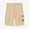 Moschino Kid-Teen Teen Boys Beige Cotton Cargo Logo Shorts -Boss Sale Store moschino teen boys beige cotton cargo logo shorts 508466 929d563c3267ac0c334df90f358599809630ad9e