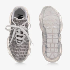 Moschino Kid-Teen Teen Grey Multi Logo Trainers -Boss Sale Store moschino teen grey multi logo trainers 425379 1edb38d49af5b049201588320b6cc27dcb37f041