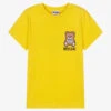 Moschino Kid-Teen Teen Yellow Bear Logo T-Shirt -Boss Sale Store moschino teen yellow bear logo t shirt 443432 31a1f018f72de8397391dfeb93b2a023a3f9f6a4