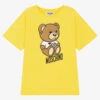 Moschino Kid-Teen Teen Yellow Cotton Teddy Bear Logo T-Shirt -Boss Sale Store moschino teen yellow cotton teddy bear logo t shirt 508664 cec2189866add6631c3bd431d13be0b6c871e0a7