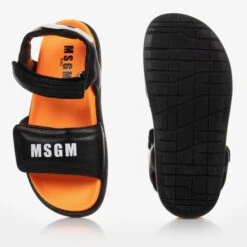 MSGM Teen Black Leather Sandals -Boss Sale Store msgm teen black leather sandals 425672 27be86727b31914ded666854a69e57c23f08f742