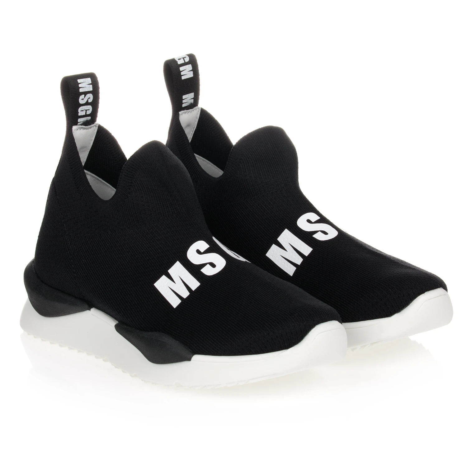 MSGM Teen Black Logo Sock Trainers 3 MSGM Teen Black Logo Sock Trainers