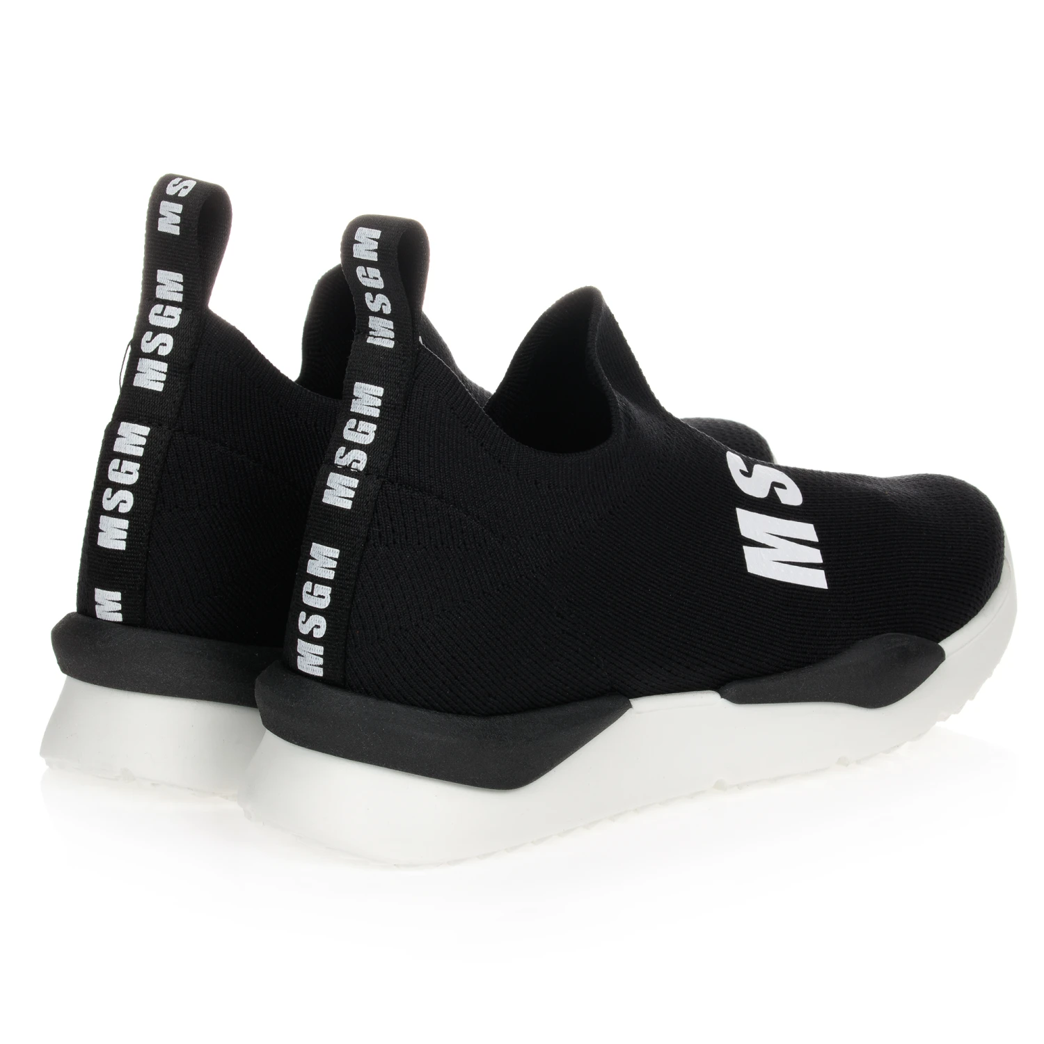 MSGM Teen Black Logo Sock Trainers 4 MSGM Teen Black Logo Sock Trainers - Image 2