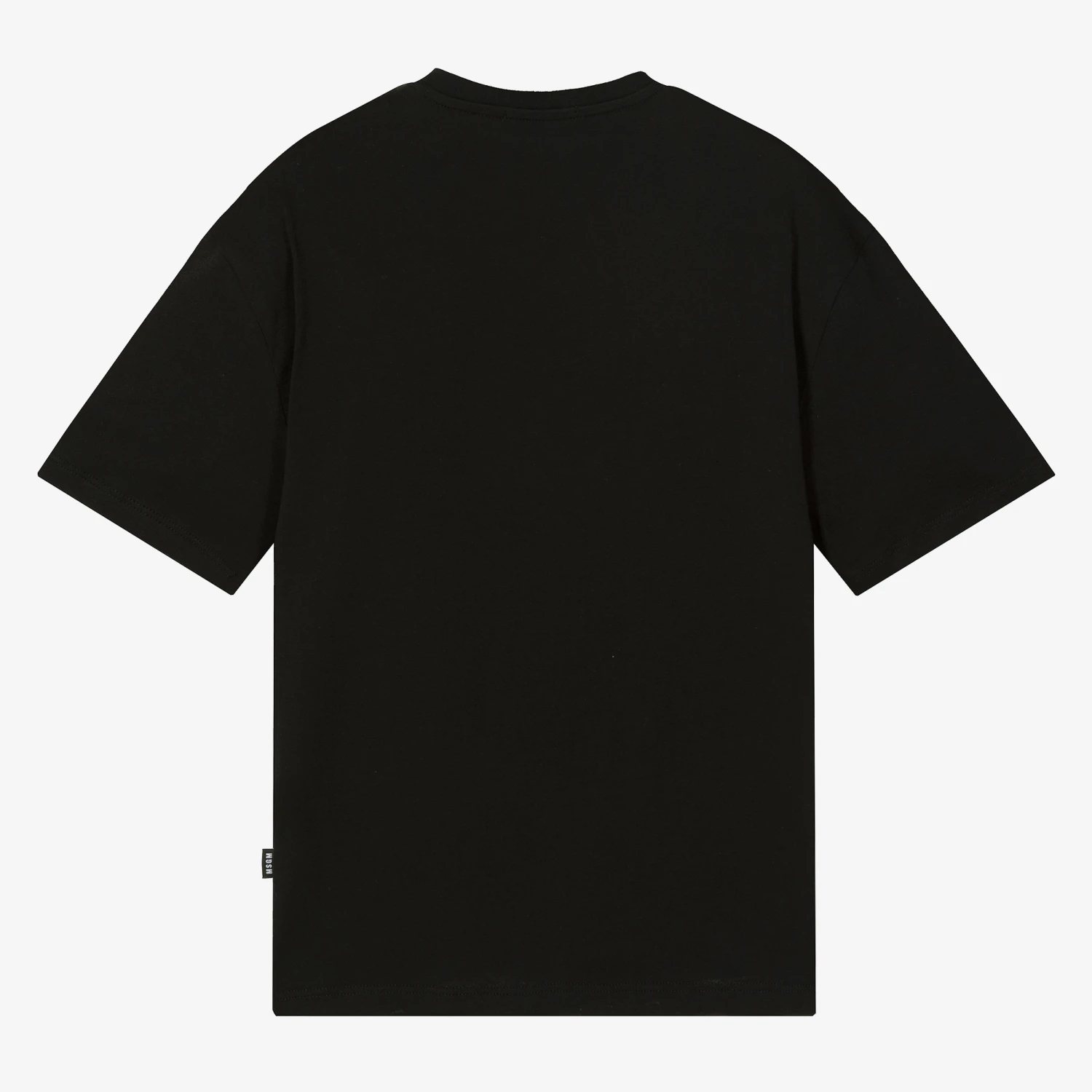 MSGM Teen Black & White Box Logo T-Shirt 4 MSGM Teen Black & White Box Logo T-Shirt - Image 2