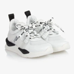 MSGM Teen White & Black Trainers