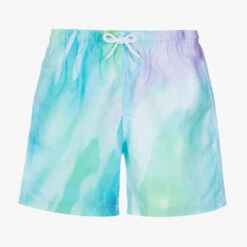 Stella Cove Teen Boys Blue & Green Swim Shorts