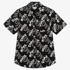 Stella McCartney Kids Teen Boys Black Cotton Shirt