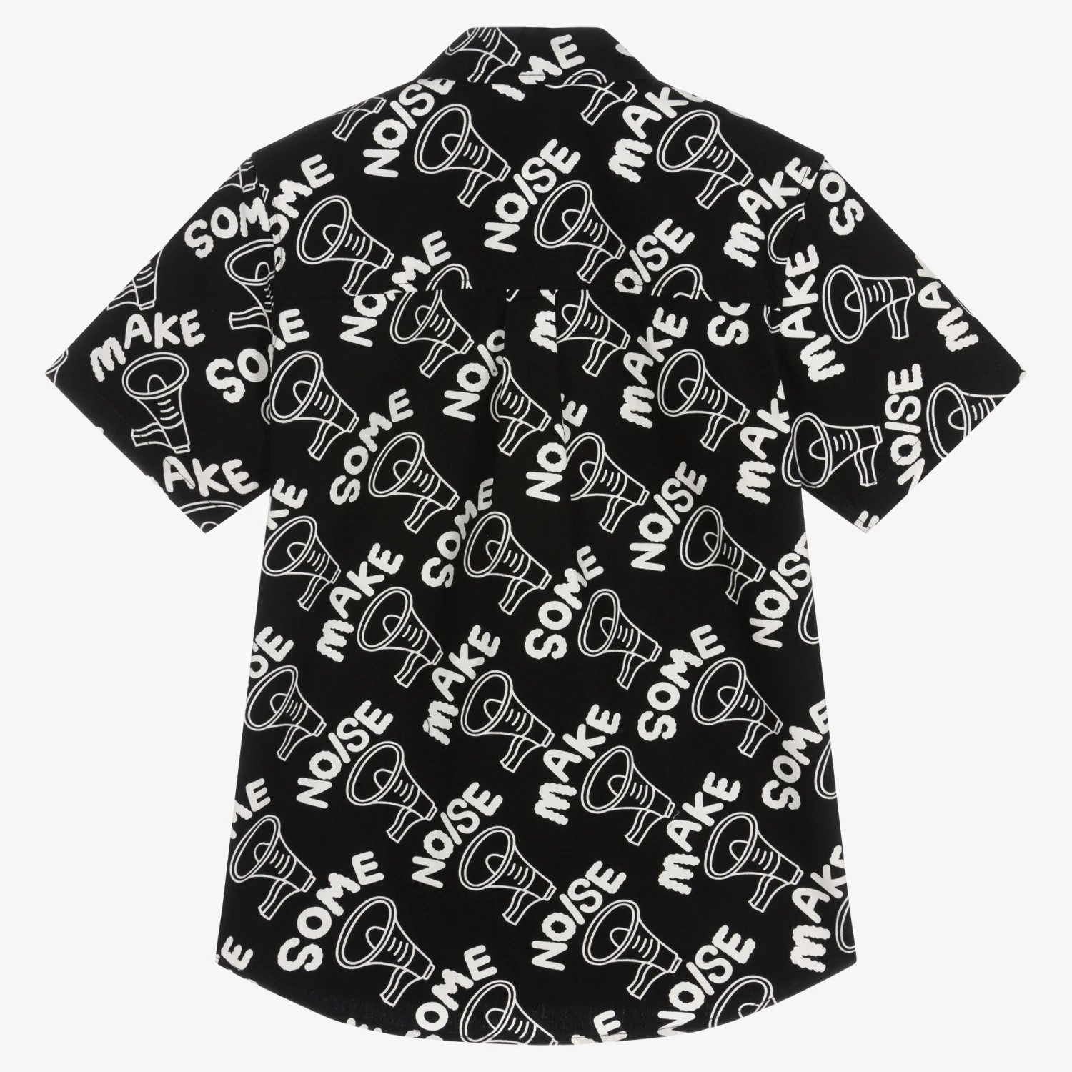 Stella McCartney Kids Teen Boys Black Cotton Shirt 4 Stella McCartney Kids Teen Boys Black Cotton Shirt - Image 2