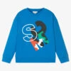 Stella McCartney Kids Teen Boys Blue Cotton Logo Sweatshirt -Boss Sale Store stella mccartney kids teen boys blue cotton logo sweatshirt 488064 550d45545b1c7d8b611b7e886e483e02cd0192fe