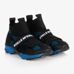 Stella McCartney Kids Teen Boys Blue Sock Trainers