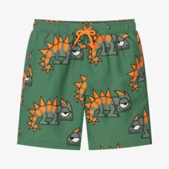 Stella McCartney Kids Teen Boys Green Gecko Swim Shorts