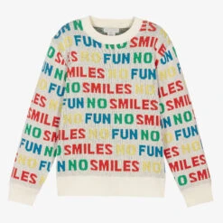 Stella McCartney Kids Teen Boys Ivory Cotton Sweater