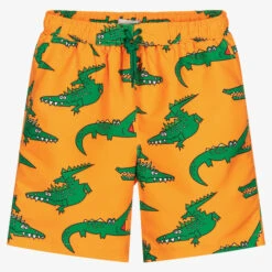 Stella McCartney Kids Teen Boys Orange Swim Shorts