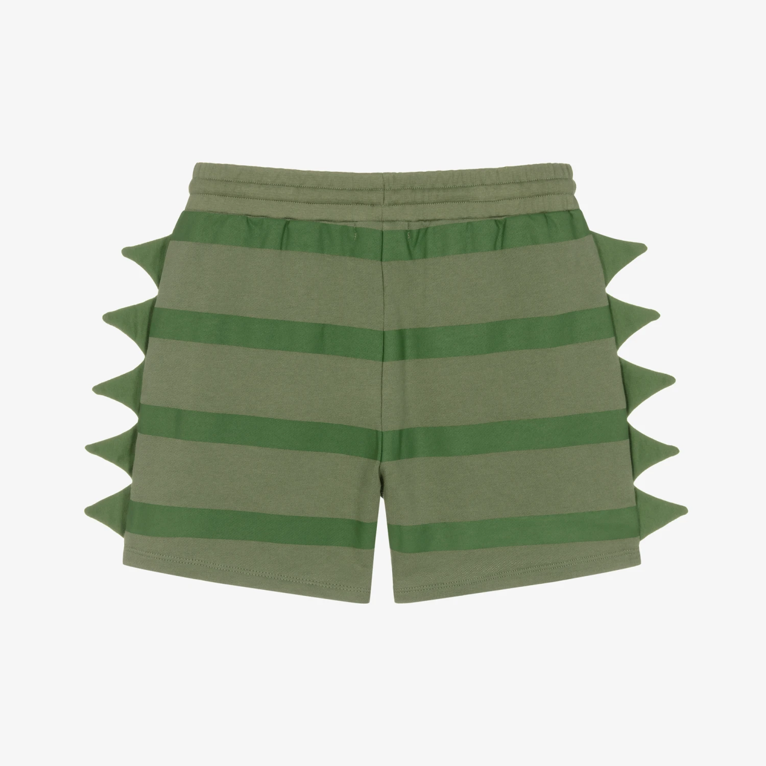 Stella McCartney Kids Teen Boys Striped Green Cotton Shorts 4 Stella McCartney Kids Teen Boys Striped Green Cotton Shorts - Image 2