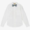 Stella McCartney Kids Teen Boys White Cotton Bow Tie Shirt