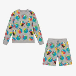 Stella McCartney Kids Teen Grey Beachball Shorts Set