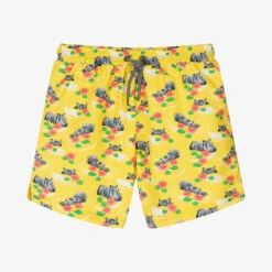 Sunuva Teen Boys Yellow Hippo Swim Shorts