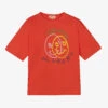 The Animals Observatory Teen Red Cotton Oversized T-Shirt